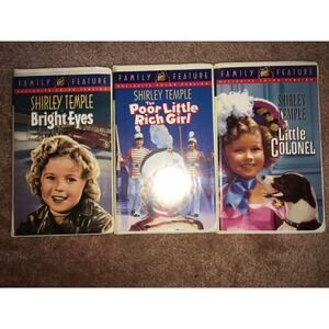 Lot of 3 Vintage Shirley Temple VHS Movies
